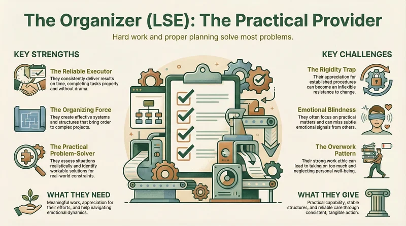 Organizer (LSE) infographic