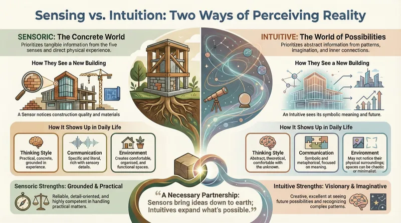 Intuition and Sensorics infographic