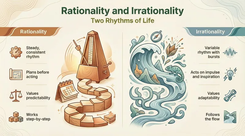 Rationality and Irrationality infographic