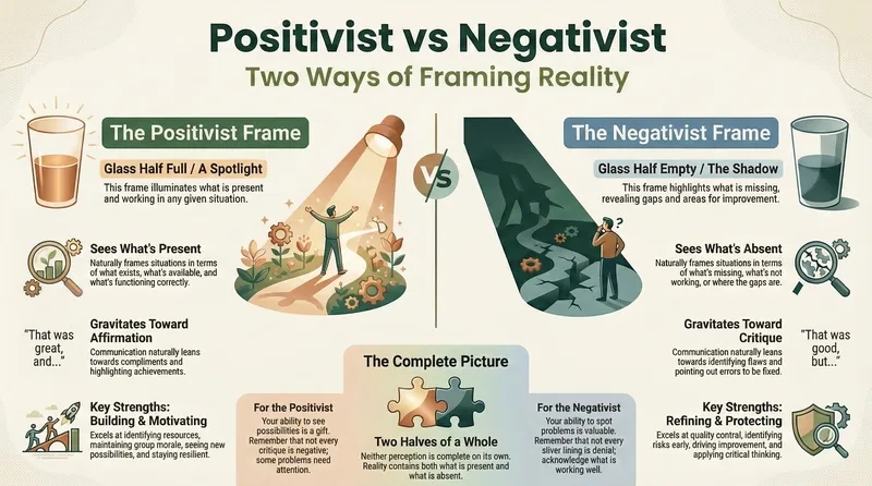 Positivist and Negativist infographic